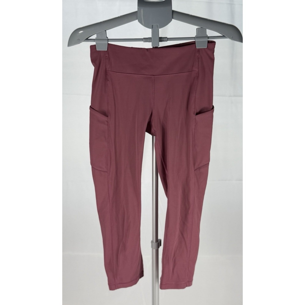Lululemon Size 6 Speed Up High Rise Luxtreme Leggings Moss Rose/Pink (Read Desc)